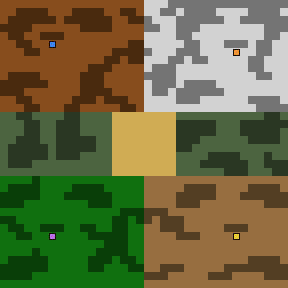 Hodge-Podge: the map's terrain, castles and mines