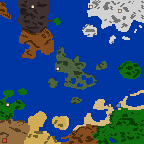 One on one: the map's terrain, castles and mines