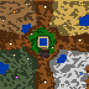 Passages: the map's terrain, castles and mines