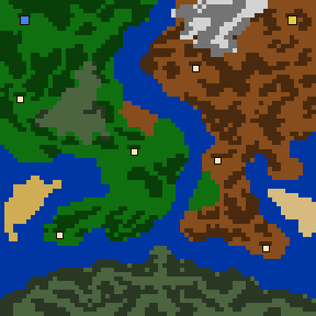 Skillit (2H): the map's terrain, castles and mines